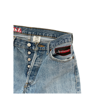 Levi's 501 medium wash cut hem WWJD jeans - ALTAMAR.LIFE