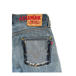 Levi's 501 medium wash cut hem WWJD jeans - ALTAMAR.LIFE