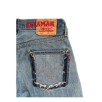 Levi's 501 medium wash cut hem WWJD jeans - ALTAMAR.LIFE