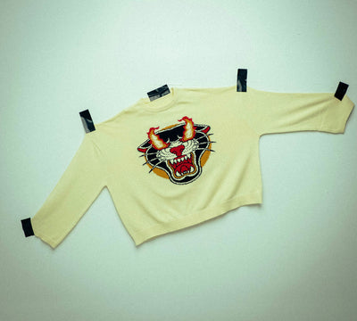 “Flaming Panther” Knit Sweater - ALTAMAR