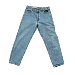 Levi's 501 medium wash cut hem WWJD jeans - ALTAMAR.LIFE